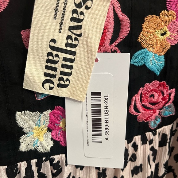 NWT Savanna Jane Flowy Flutter Sleeve Shirt Size 2X - Picture 9 of 11